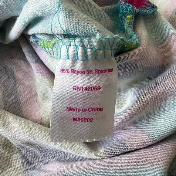 Macbeth Collection Margaret Joseph's Multicolor Hooded Tunic Dress Coverup Sz M - Picture 8 of 8